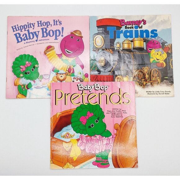 Lot of 6 Barney The Purple Dinosaur Books 90s Vintage Paperback Books - Picture 4 of 5